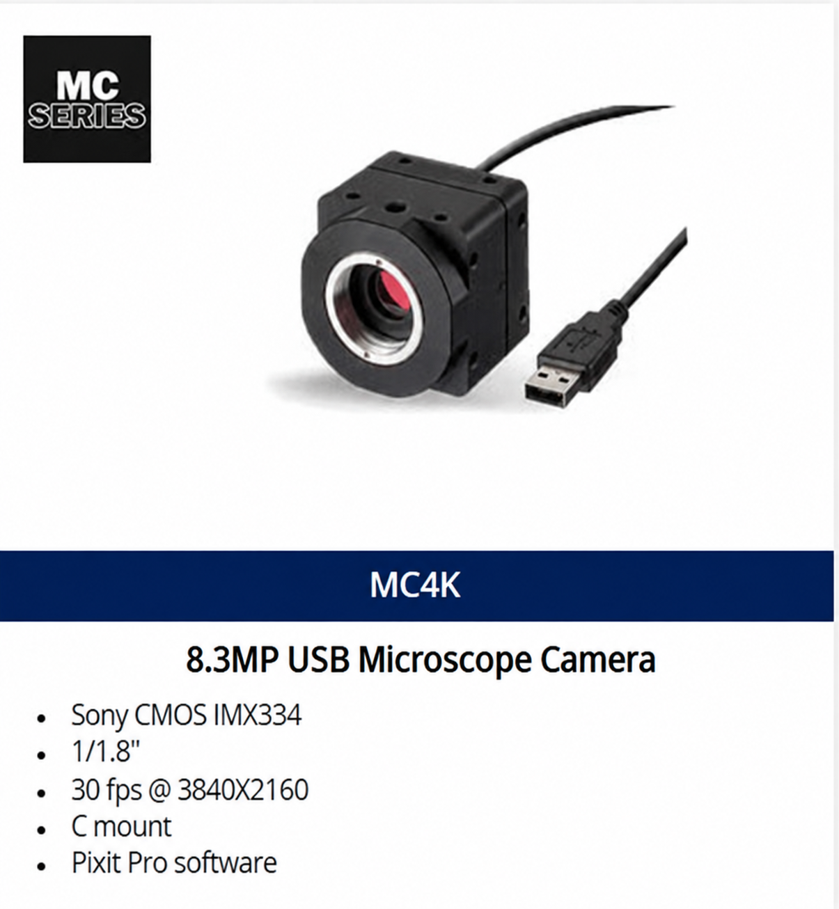 MC4K Pro 8.3MP USB Microscope Camera