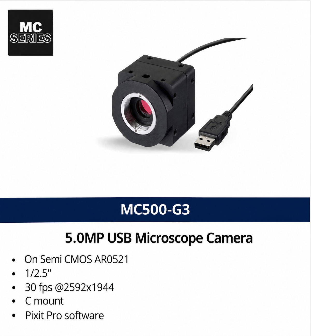 MC500 -G3 5.0MP USB Microscope Camera