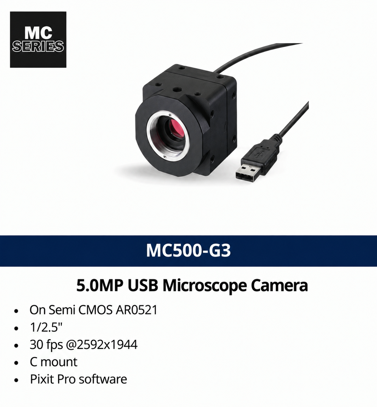 MC500 -G3 5.0MP USB Microscope Camera