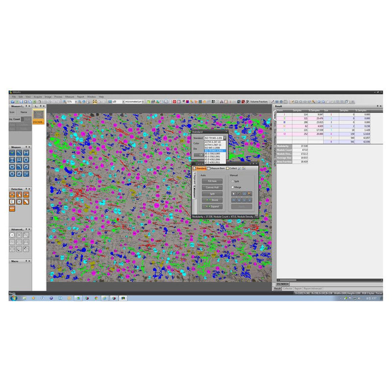 Microstructure phase analysis