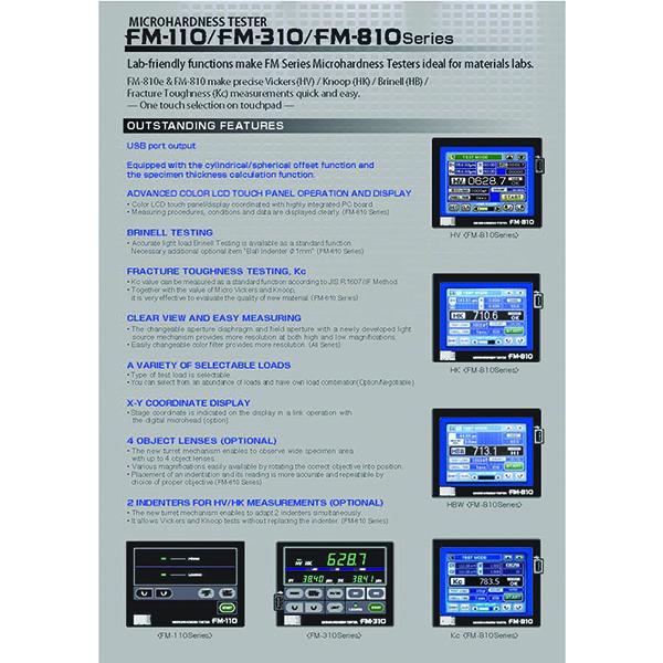 Future Tech FM-110 Micro Vickers Hardness Tester