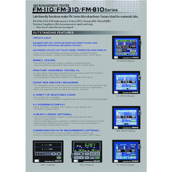 Future Tech FM-110 Micro Vickers Hardness Tester