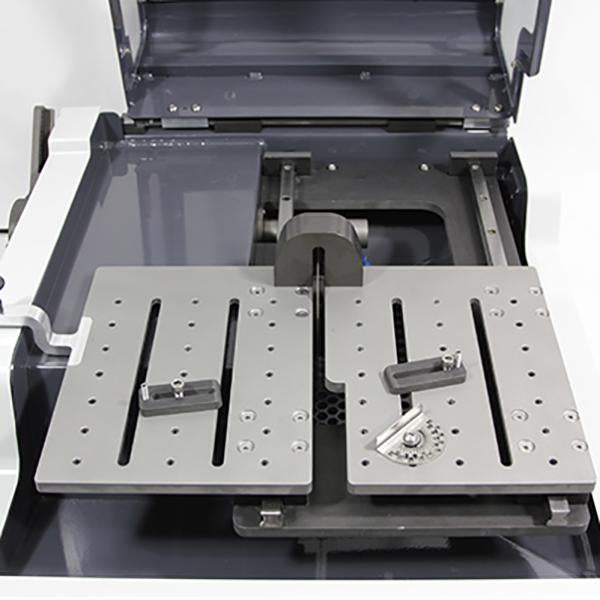 Presi Flexicut precision cutting machine table front angle