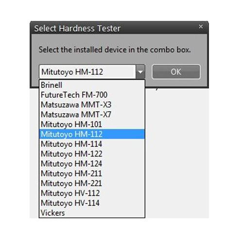 Hardness tester software compatible with Mitutoyo, Matsuzawa and Future tech hardness tester systems.