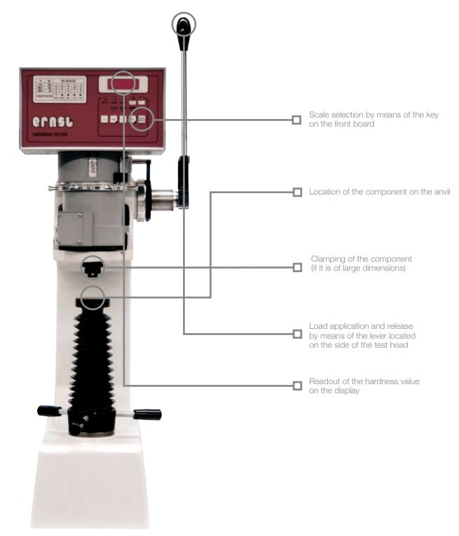 Ernst AT130 Economical Regular Rockwell Hardness Tester