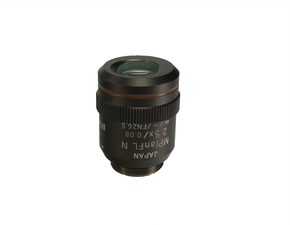 Olympus Microscope Objective Lens 2.5x Mplan